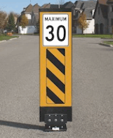 Balise PED-ZONE pour réduction de vitesse JAUNE